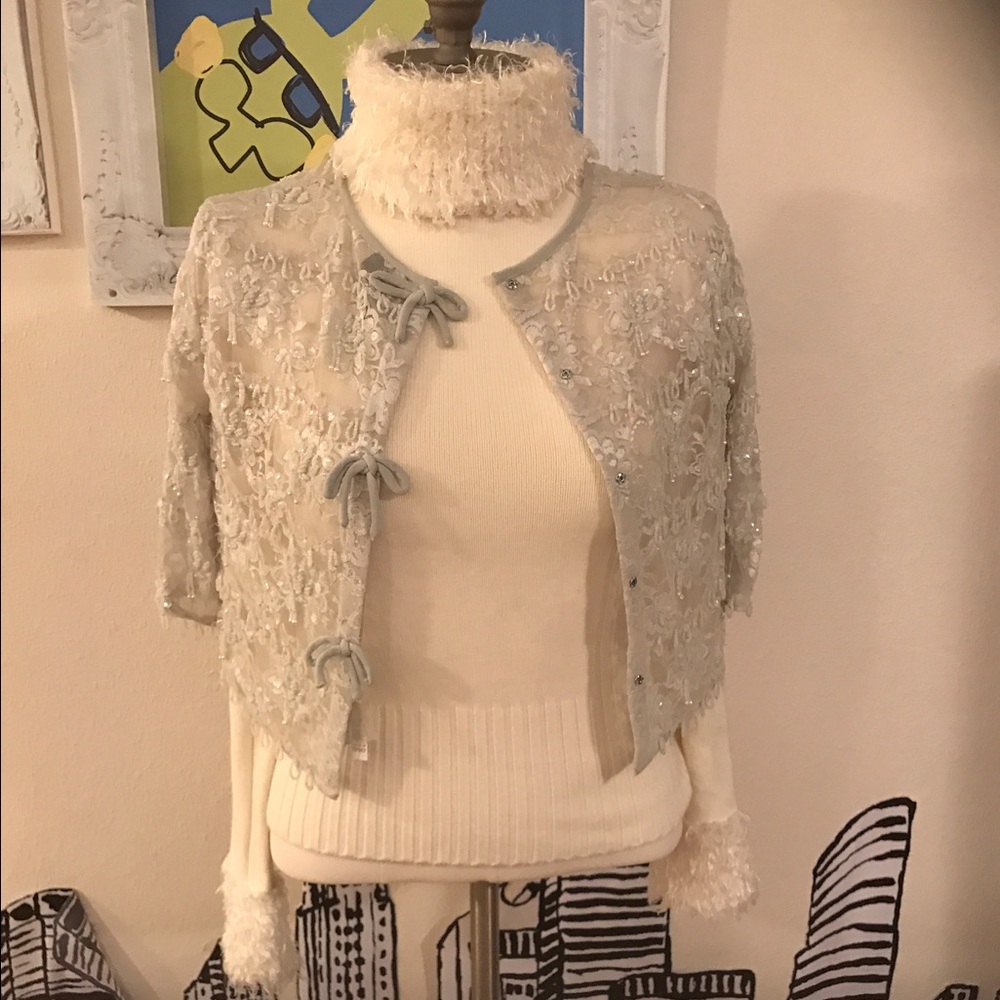 Faux Poodle Hair Turtle Neck Sweater VMC - Picture 2 of 5